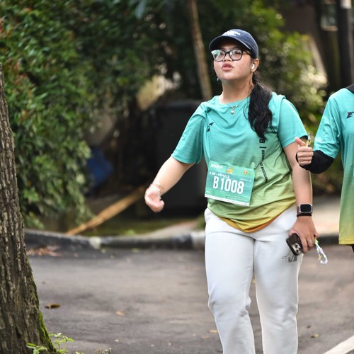 Race photo from BAUR RUN 2025