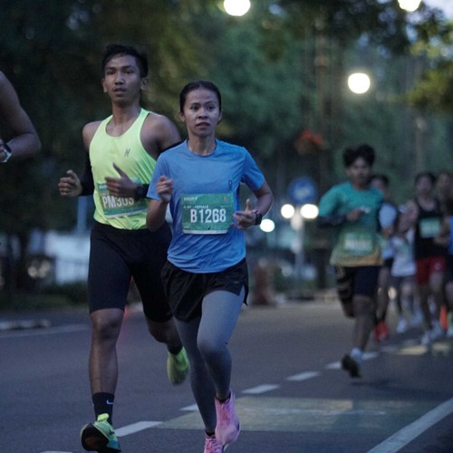 Race photo from BAUR RUN 2025