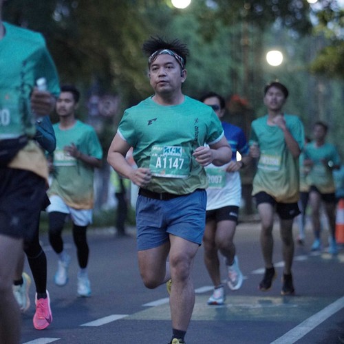 Race photo from BAUR RUN 2025