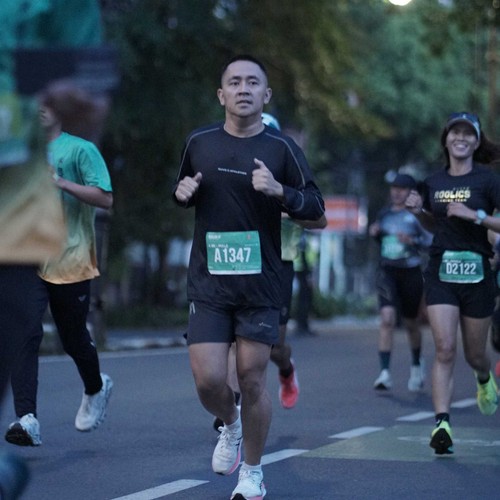 Race photo from BAUR RUN 2025
