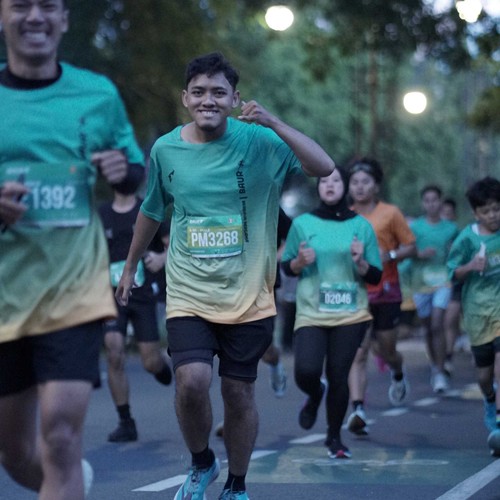 Race photo from BAUR RUN 2025