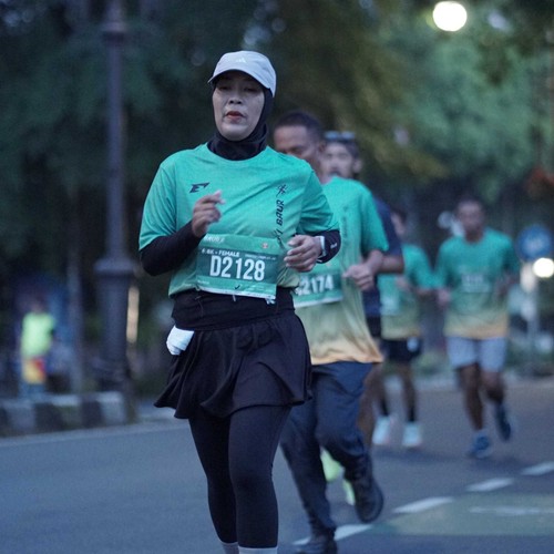 Race photo from BAUR RUN 2025