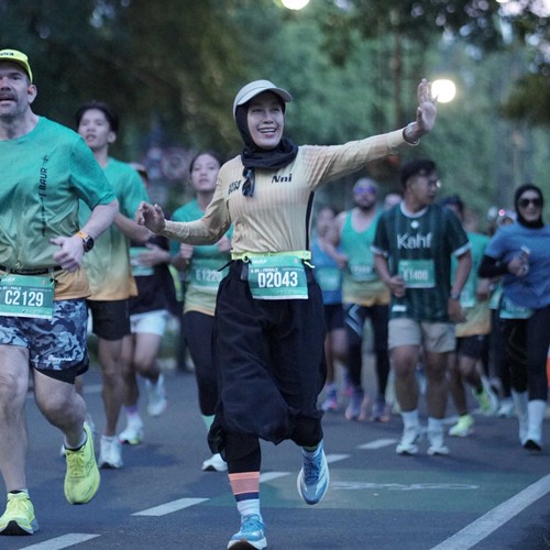 Race photo from BAUR RUN 2025