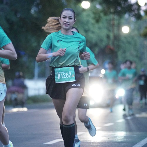 Race photo from BAUR RUN 2025