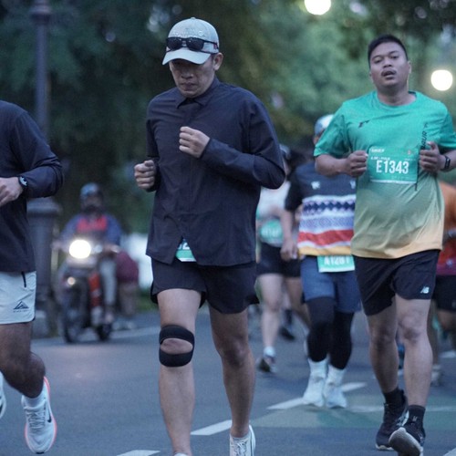 Race photo from BAUR RUN 2025