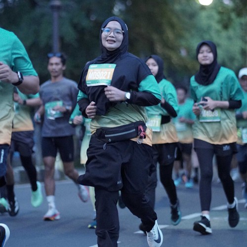 Race photo from BAUR RUN 2025