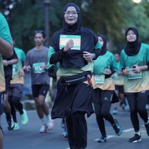 Race photo from BAUR RUN 2025