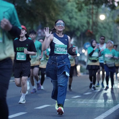 Race photo from BAUR RUN 2025