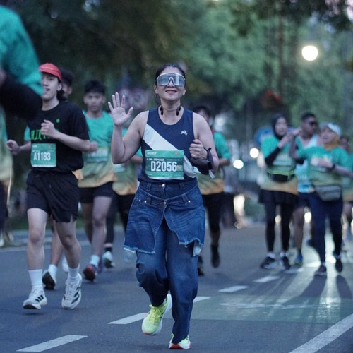Race photo from BAUR RUN 2025