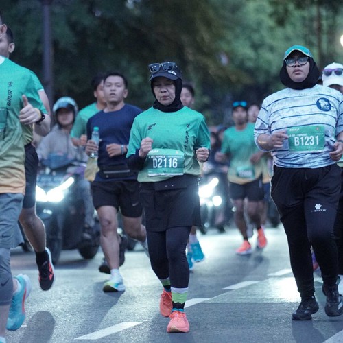 Race photo from BAUR RUN 2025