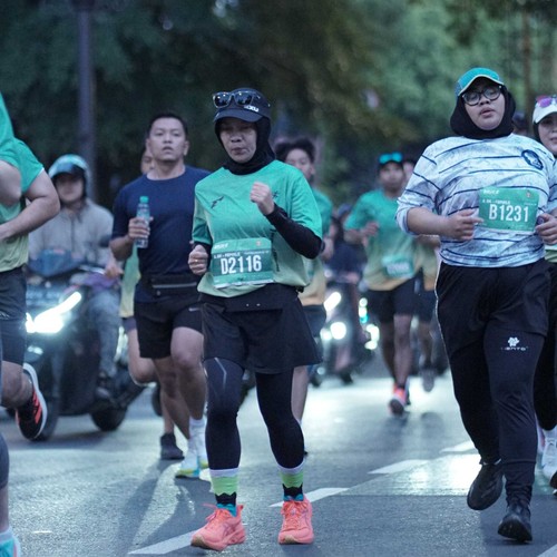 Race photo from BAUR RUN 2025