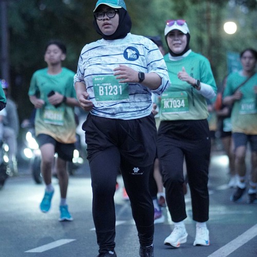 Race photo from BAUR RUN 2025