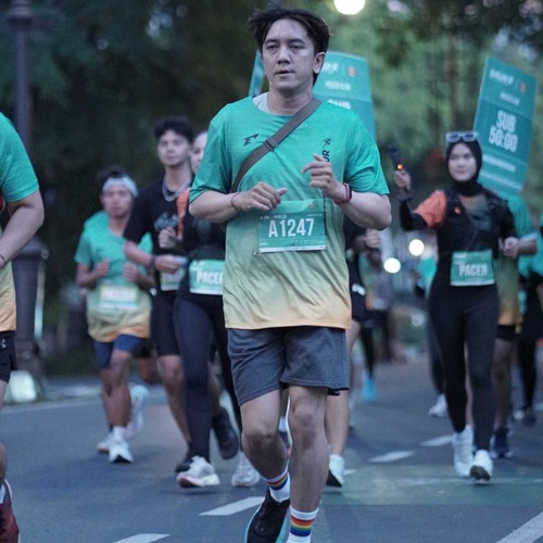 Race photo from BAUR RUN 2025