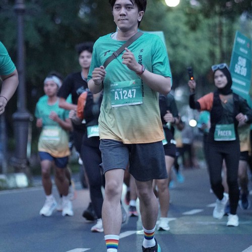 Race photo from BAUR RUN 2025