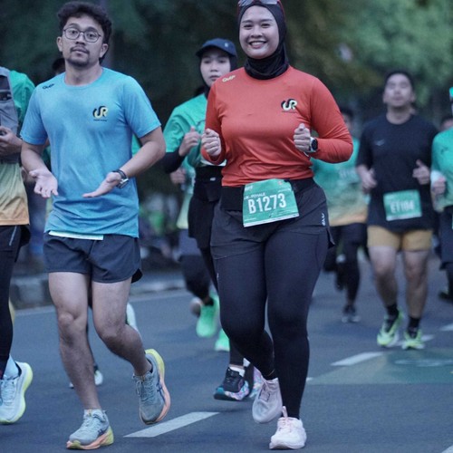 Race photo from BAUR RUN 2025