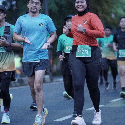 Race photo from BAUR RUN 2025