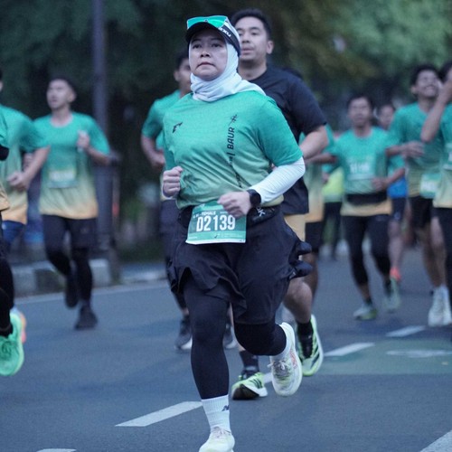 Race photo from BAUR RUN 2025