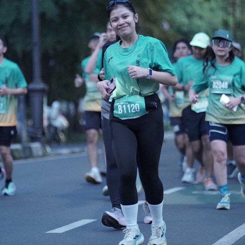 Race photo from BAUR RUN 2025