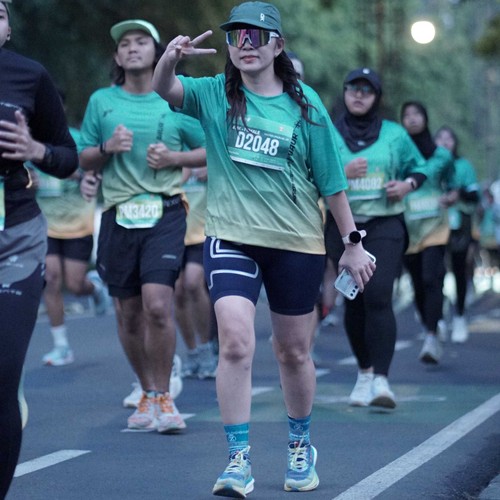 Race photo from BAUR RUN 2025