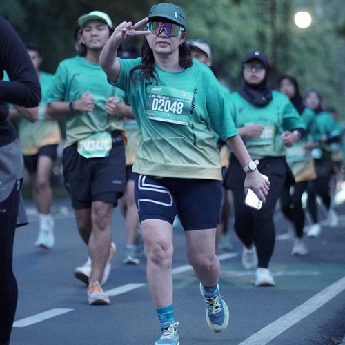 Race photo from BAUR RUN 2025