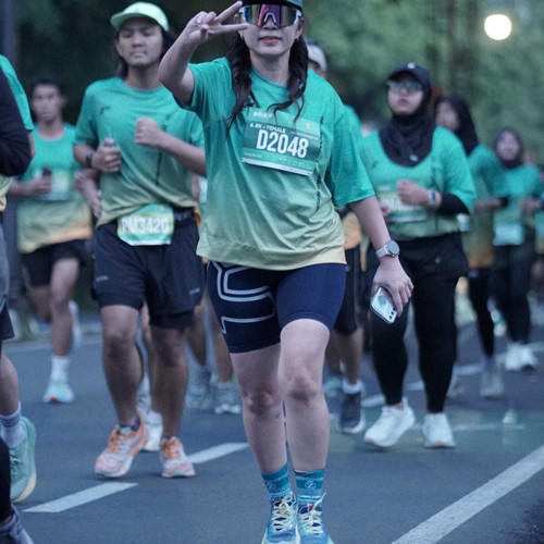 Race photo from BAUR RUN 2025