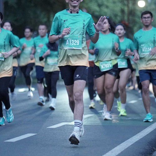 Race photo from BAUR RUN 2025
