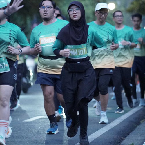 Race photo from BAUR RUN 2025