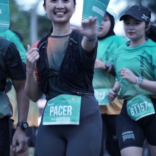 Race photo from BAUR RUN 2025