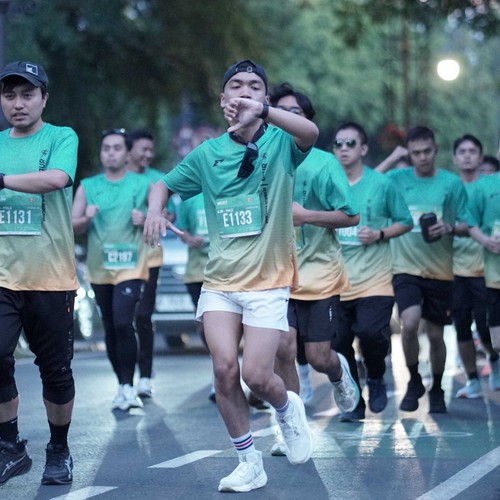 Race photo from BAUR RUN 2025