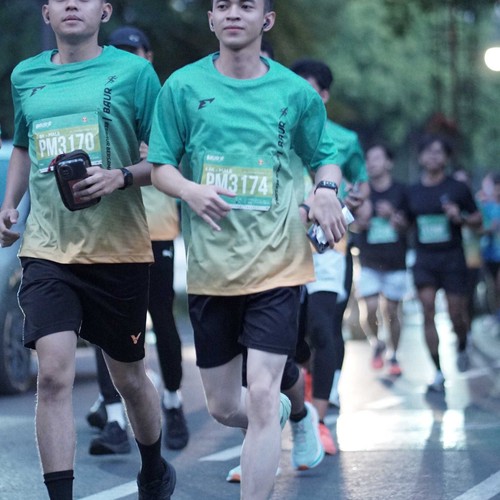 Race photo from BAUR RUN 2025