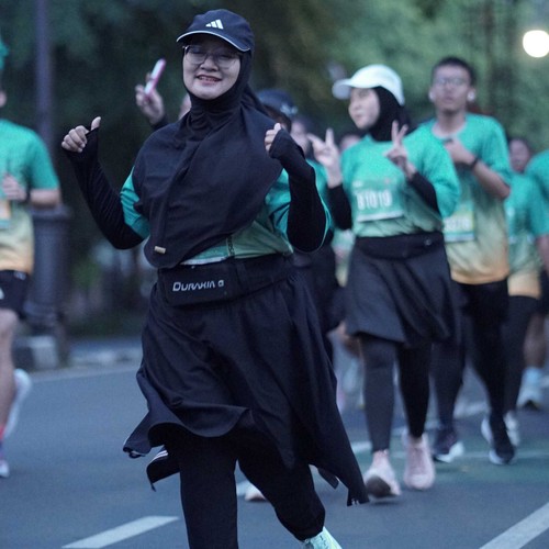 Race photo from BAUR RUN 2025