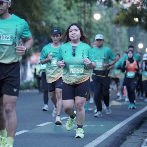 Race photo from BAUR RUN 2025