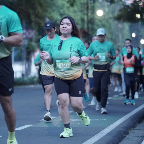Race photo from BAUR RUN 2025