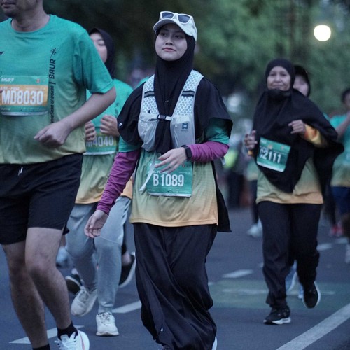 Race photo from BAUR RUN 2025