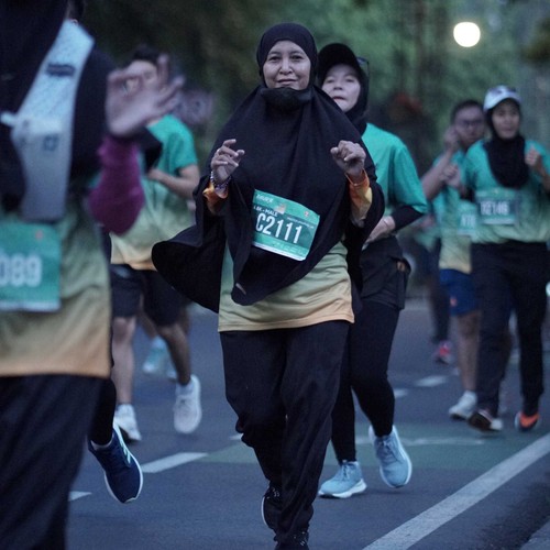 Race photo from BAUR RUN 2025