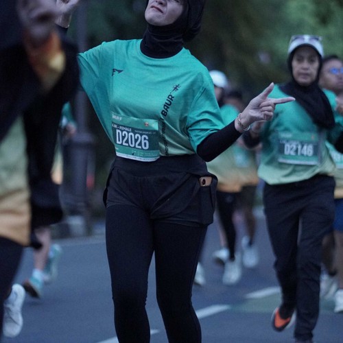 Race photo from BAUR RUN 2025