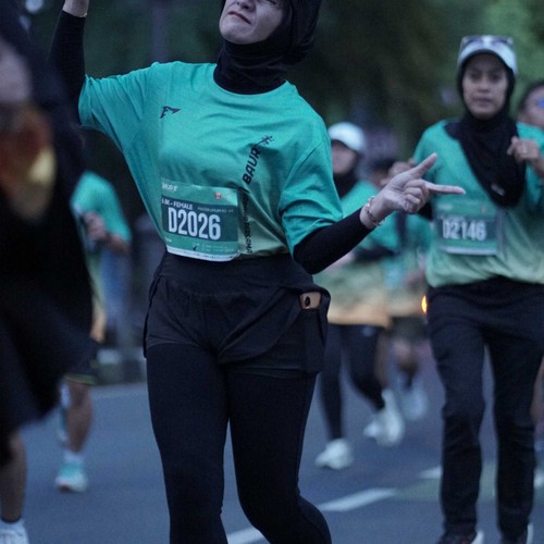 Race photo from BAUR RUN 2025