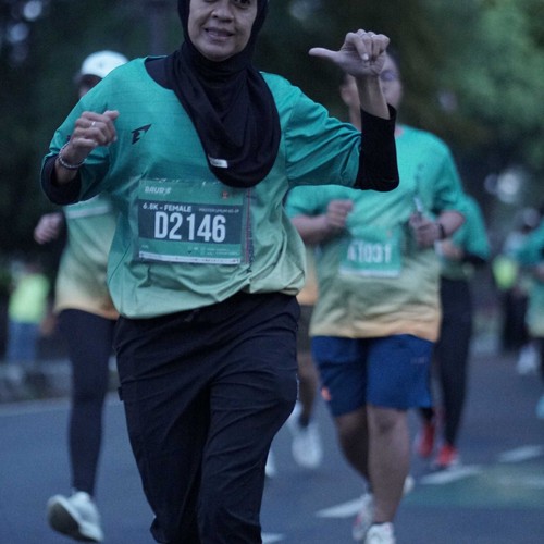 Race photo from BAUR RUN 2025