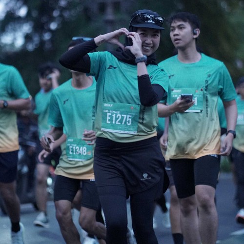 Race photo from BAUR RUN 2025