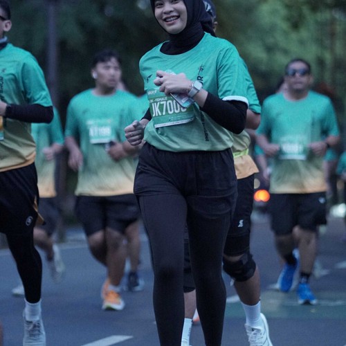 Race photo from BAUR RUN 2025