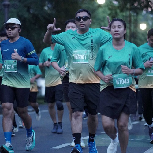 Race photo from BAUR RUN 2025