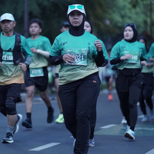 Race photo from BAUR RUN 2025