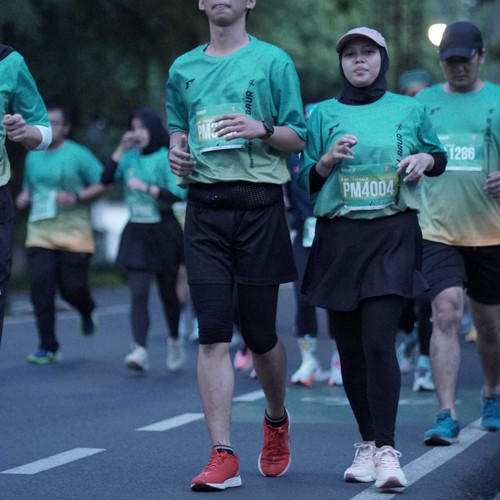 Race photo from BAUR RUN 2025