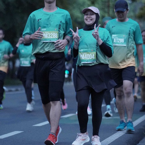 Race photo from BAUR RUN 2025
