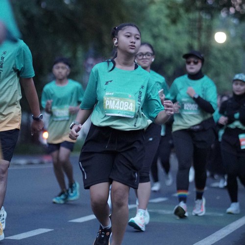 Race photo from BAUR RUN 2025