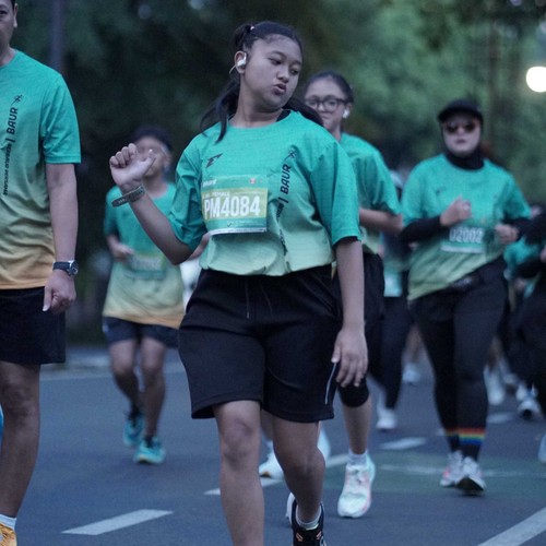 Race photo from BAUR RUN 2025