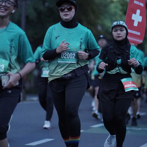Race photo from BAUR RUN 2025