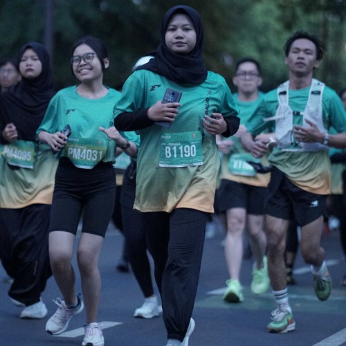 Race photo from BAUR RUN 2025