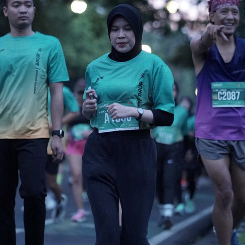 Race photo from BAUR RUN 2025