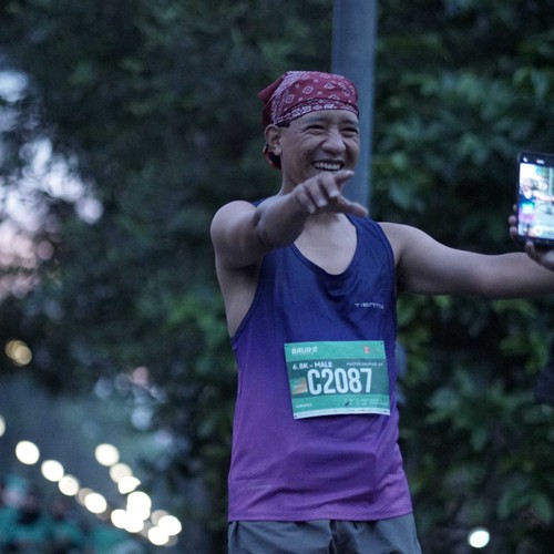 Race photo from BAUR RUN 2025
